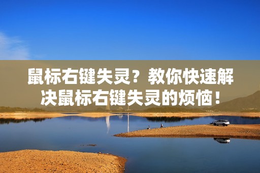 鼠标右键失灵?教你快速解决鼠标右键失灵的烦恼!