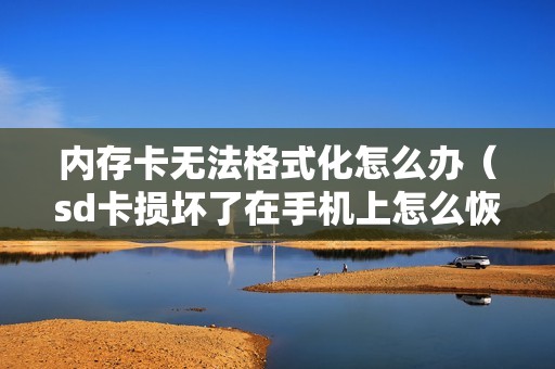 内存卡无法格式化怎么办（sd卡损坏了在手机上怎么恢复）