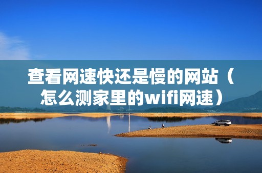 查看网速快还是慢的网站（怎么测家里的wifi网速）