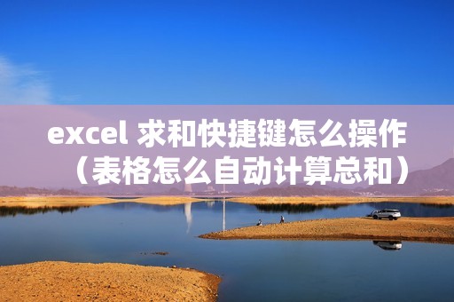excel 求和快捷键怎么操作（表格怎么自动计算总和）