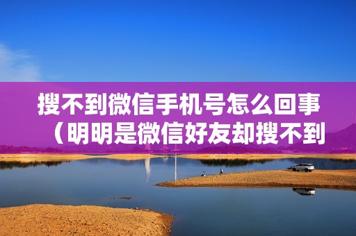 搜不到微信手机号怎么回事（明明是微信好友却搜不到的解决方法）