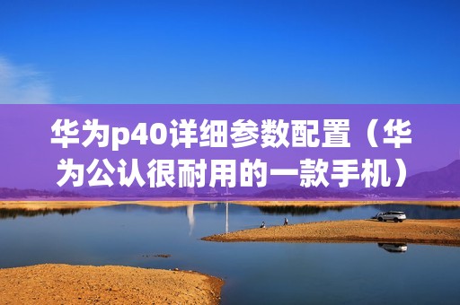 华为p40详细参数配置（华为公认很耐用的一款手机）