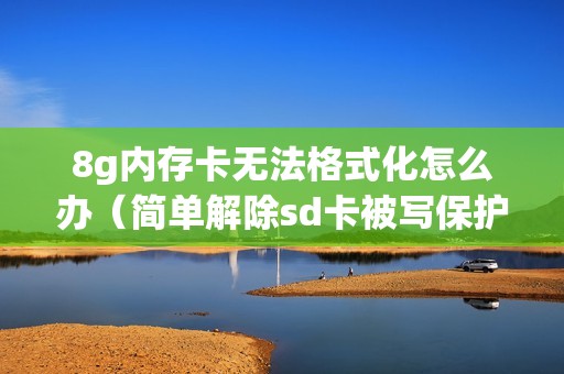 8g内存卡无法格式化怎么办（简单解除sd卡被写保护的方法）