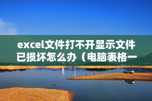 excel文件打不开显示文件已损坏怎么办（电脑表格一点就卡死的解决方法）