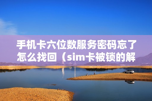 手机卡六位数服务密码忘了怎么找回（sim卡被锁的解决方法）
