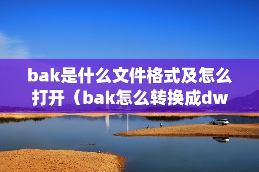bak是什么文件格式及怎么打开（bak怎么转换成dwg）