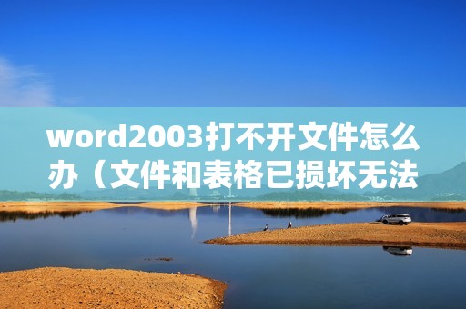 word2003打不开文件怎么办（文件和表格已损坏无法打开怎么修复）