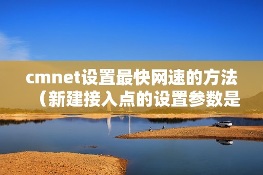 cmnet设置最快网速的方法（新建接入点的设置参数是多少）