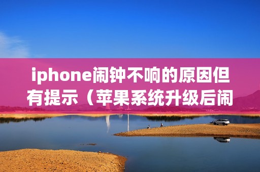 iphone闹钟不响的原因但有提示（苹果系统升级后闹钟不正常怎么解决）