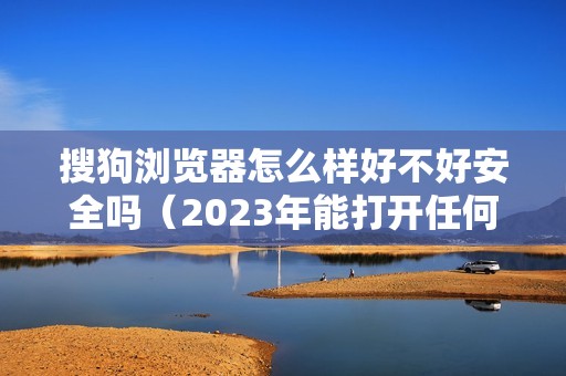 搜狗浏览器怎么样好不好安全吗（2023年能打开任何网站的好用浏览器）