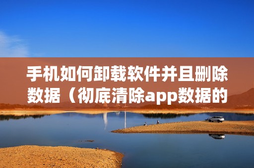 手机如何卸载软件并且删除数据（彻底清除app数据的软件）