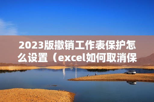 2023版撤销工作表保护怎么设置（excel如何取消保护模式）