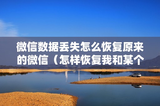 微信数据丢失怎么恢复原来的微信（怎样恢复我和某个人的聊天记录）