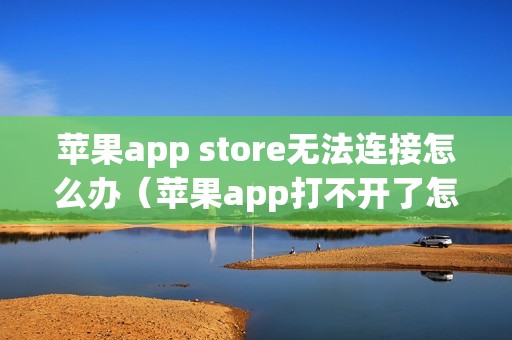 苹果app store无法连接怎么办（苹果app打不开了怎么解决）