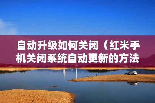 自动升级如何关闭（红米手机关闭系统自动更新的方法）