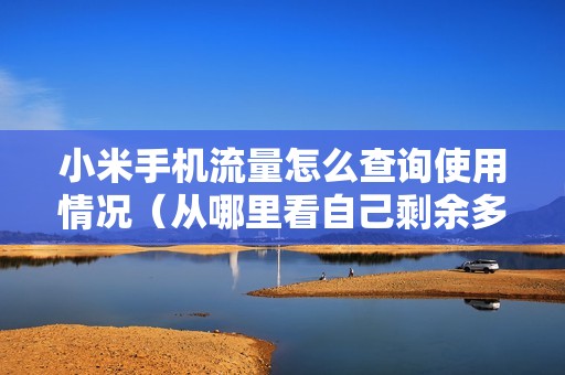 小米手机流量怎么查询使用情况（从哪里看自己剩余多少流量）