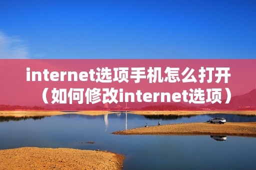 internet选项手机怎么打开（如何修改internet选项）