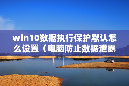 win10数据执行保护默认怎么设置（电脑防止数据泄露的措施）