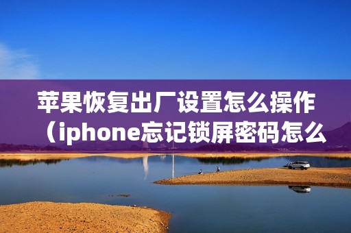 苹果恢复出厂设置怎么操作（iphone忘记锁屏密码怎么解开）