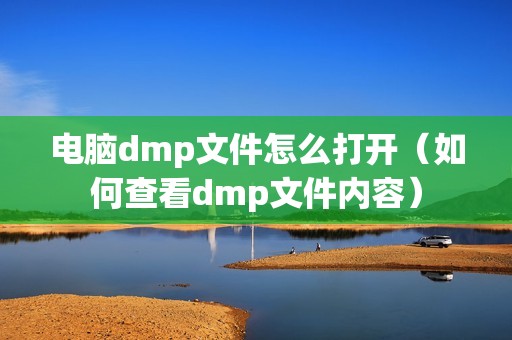 电脑dmp文件怎么打开（如何查看dmp文件内容）