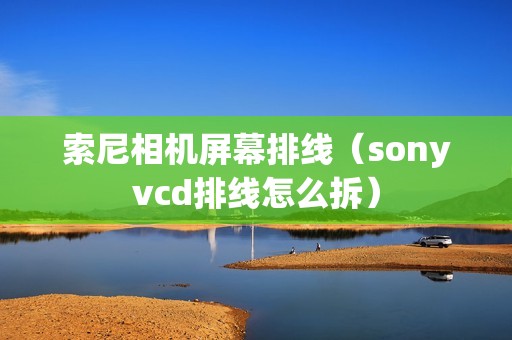 索尼相机屏幕排线（sonyvcd排线怎么拆）