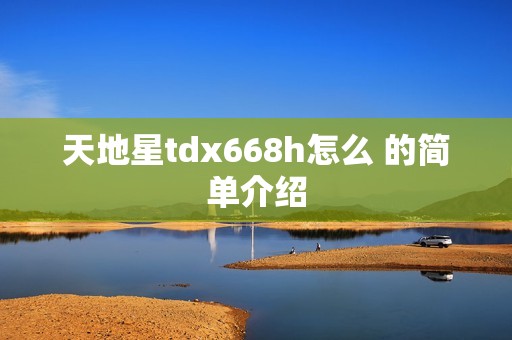 天地星tdx668h怎么 的简单介绍