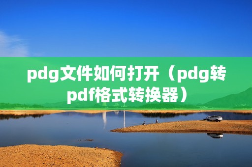 pdg文件如何打开（pdg转pdf格式转换器）