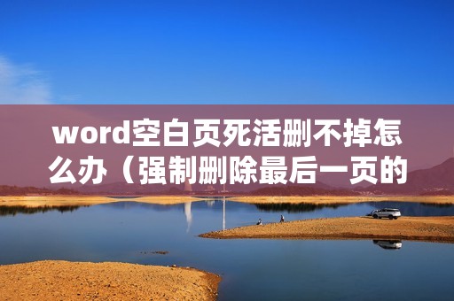 word空白页死活删不掉怎么办(强制删除最后一页的方法)