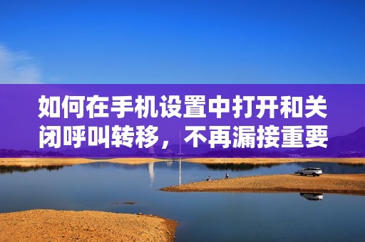 如何在手机设置中打开和关闭呼叫转移，不再漏接重要电话！